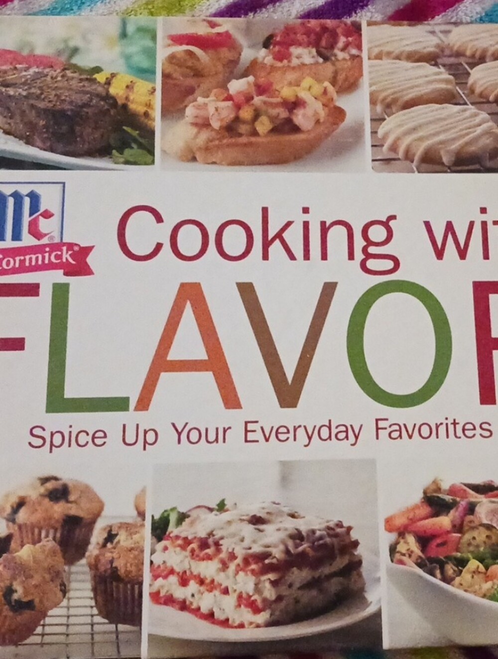 McCormick Cooking with Flavor Cookbook - White with Multicolor Accents